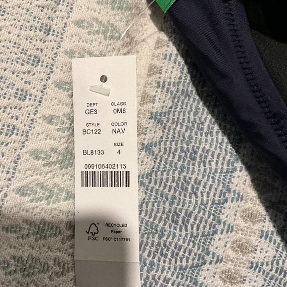 Jcrew halter swim dress, Navy - Picture 2 of 2